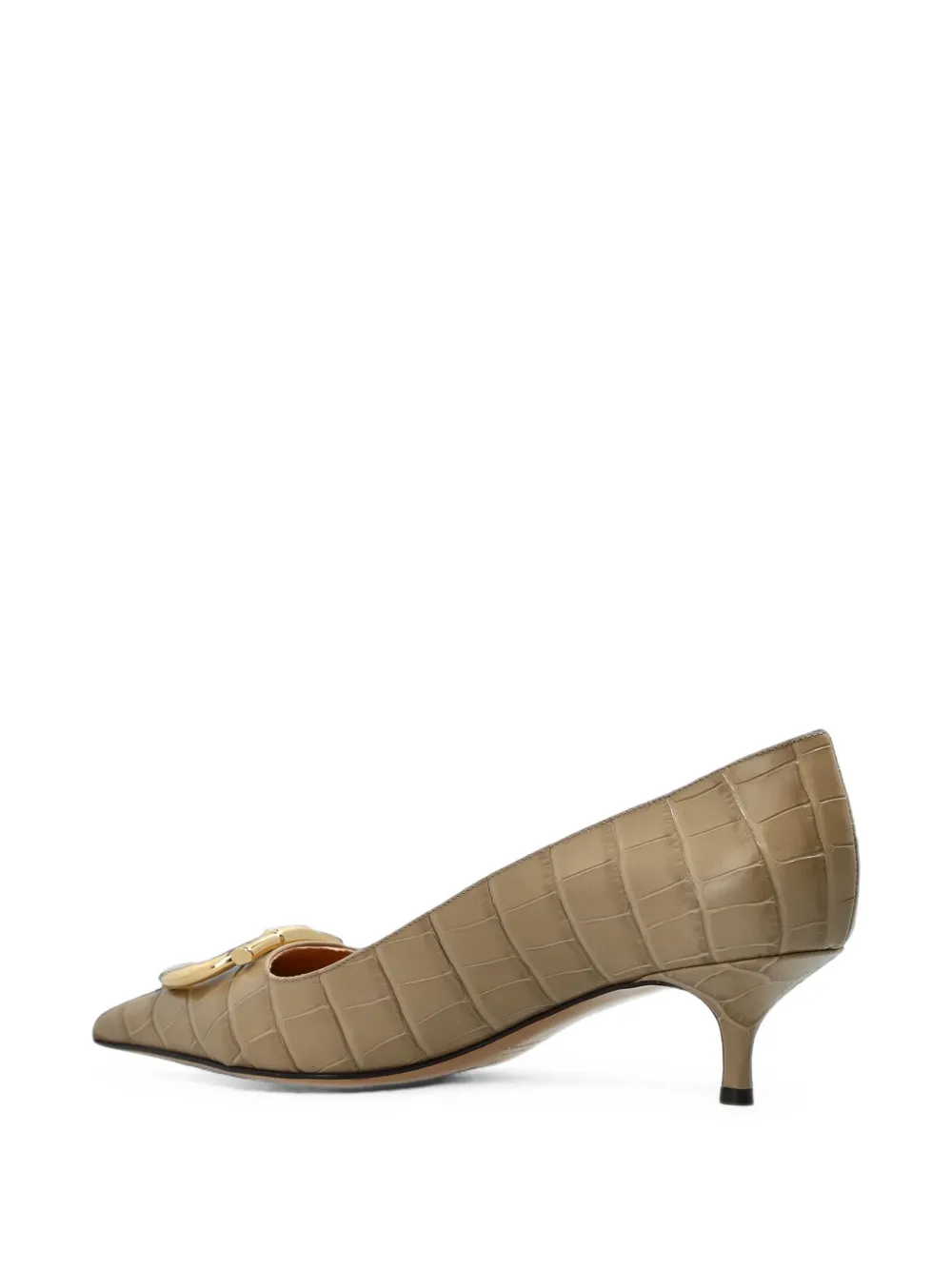 Ferragamo Gancini croc-effect pumps Bruin