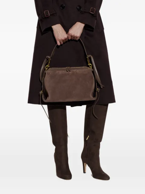 Yuzefi Bento suede shoulder bag