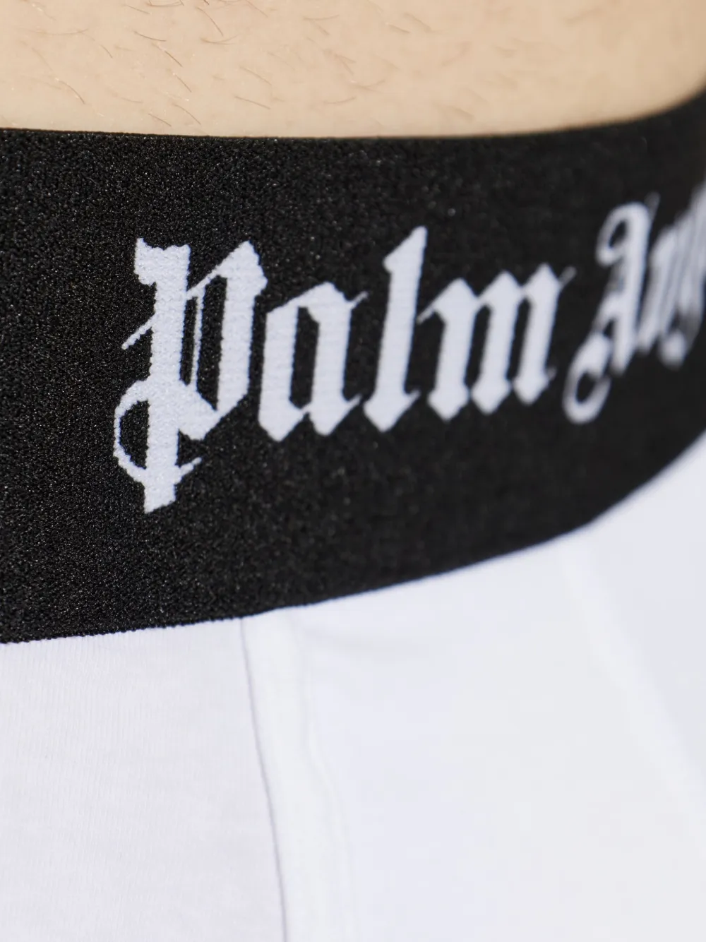Palm Angels Drie boxershorts met logoband Wit