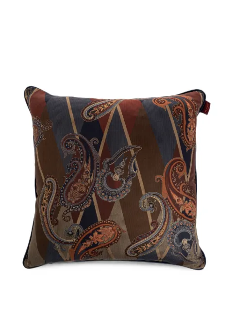 ETRO HOME Paisley geometric-pattern cushion