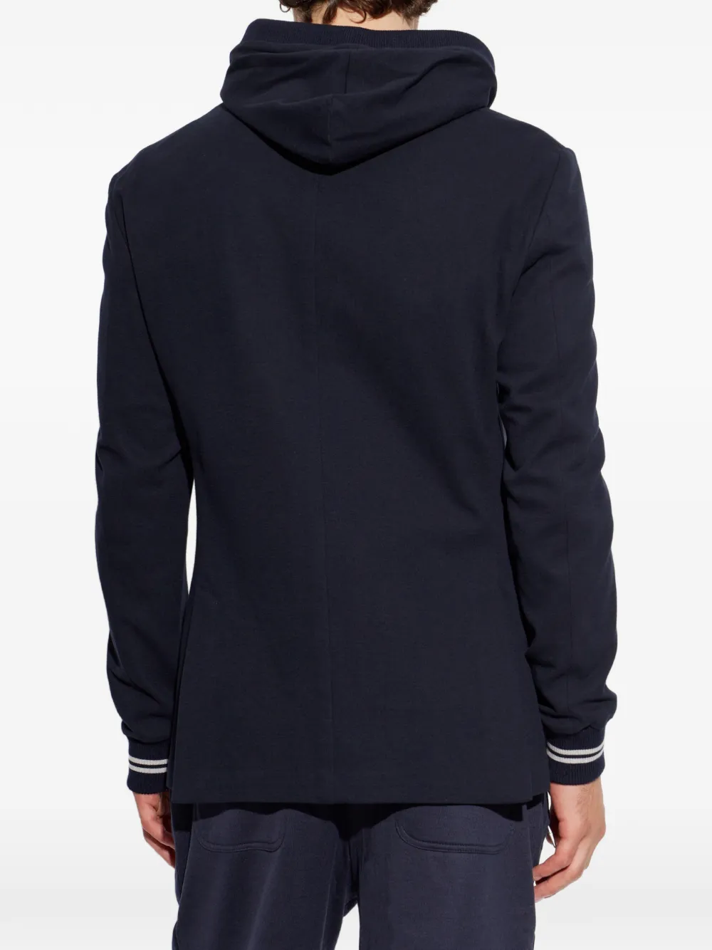 Eleventy Gelaagd jack met capuchon Blauw