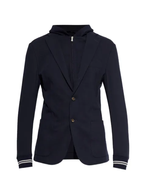 Eleventy hooded layered jacket