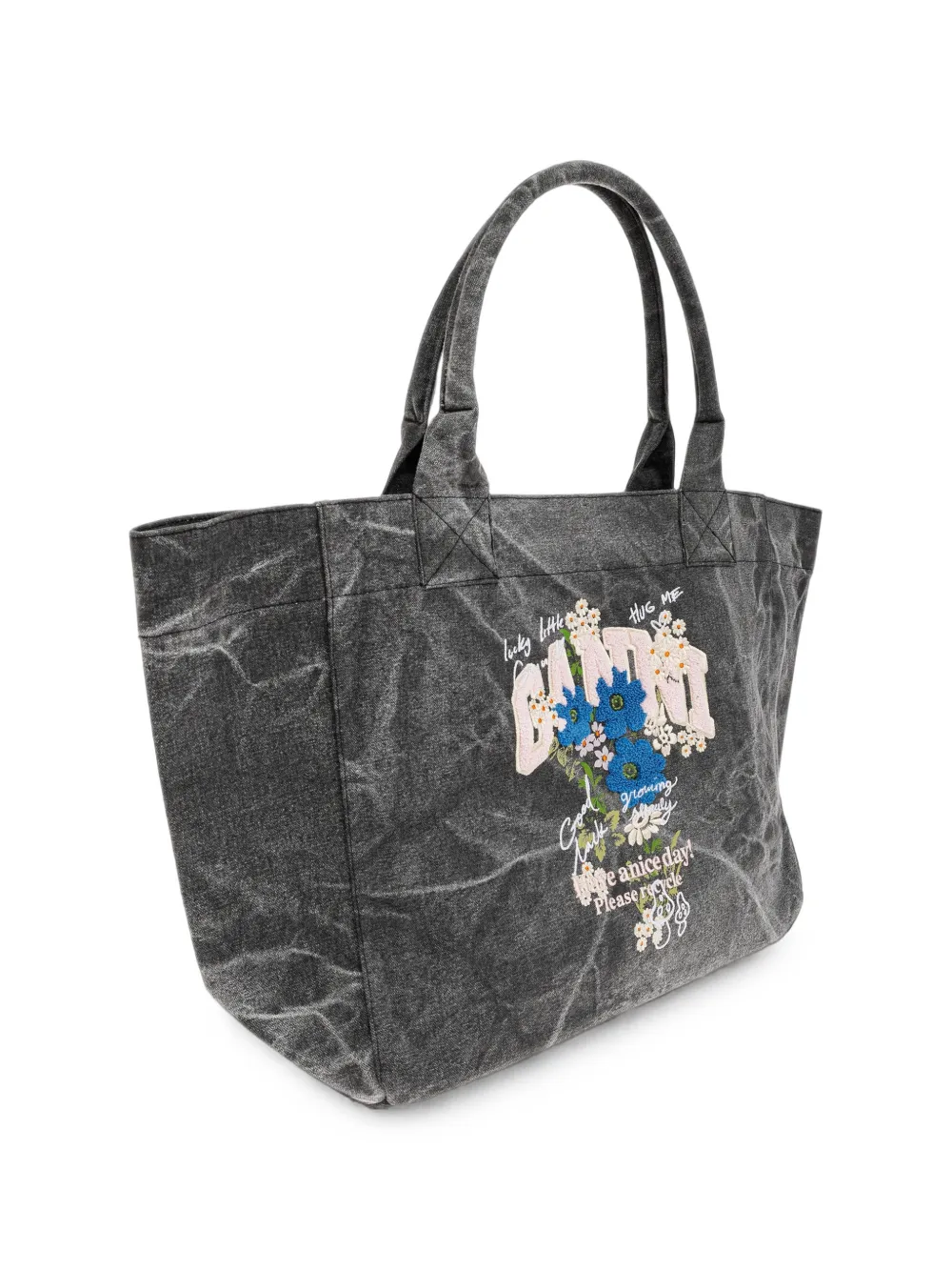 GANNI Medium Trapeze shopper Grijs