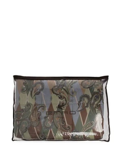 ETRO HOME Paisley argyle blanket