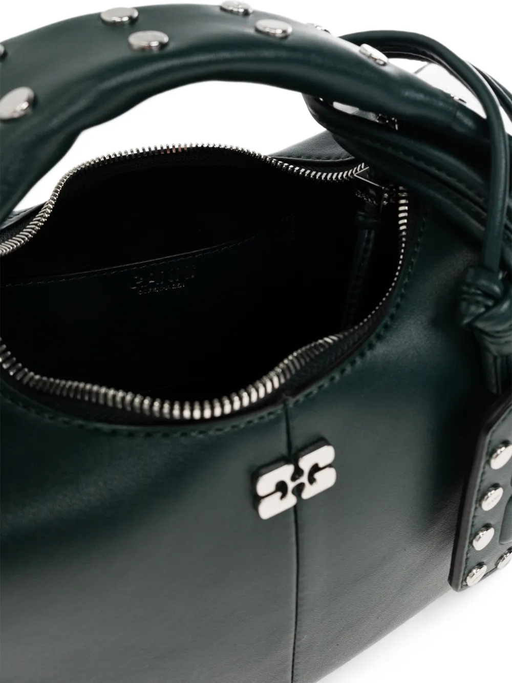 GANNI Shopper verfraaid met studs Groen