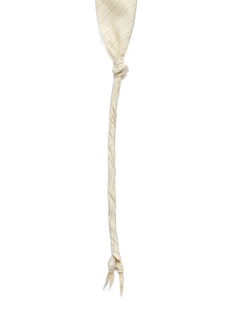 OUR LEGACY Gedraaide stropdas met krijtstreep Beige