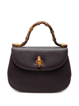 Gucci Pre-Owned 1990s Bamboo top-handle Shoulder Bag | Brown