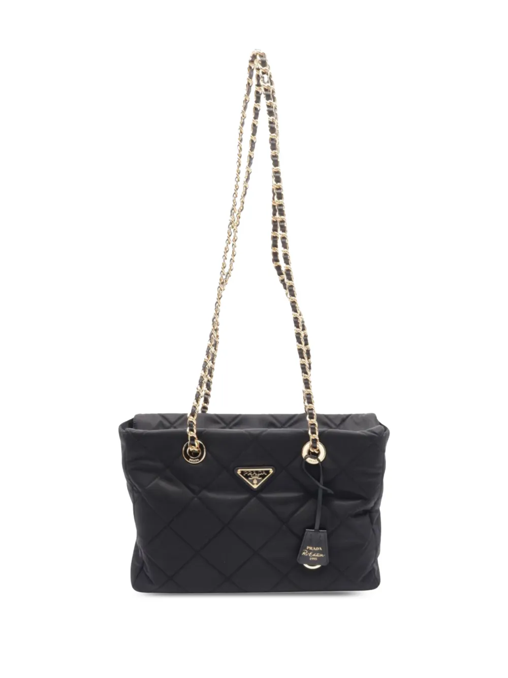 Prada Pre-Owned Borsa tote Re Edition 1995 media in Re-Nylon Impuntu 2013-2026 - Nero