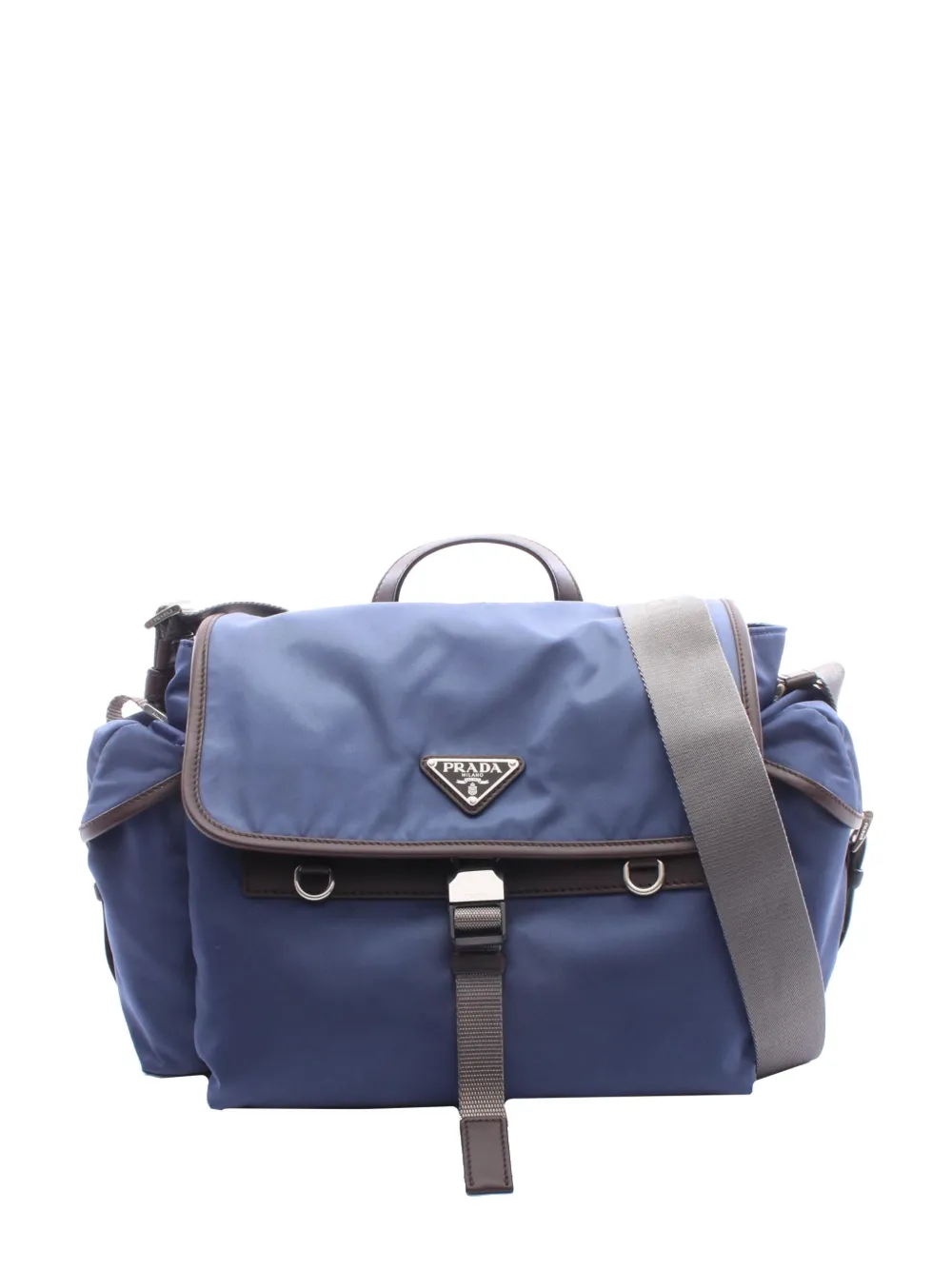 Prada Pre-Owned 2013-2026 Re Nylon Aviation Bag satchel - Blu