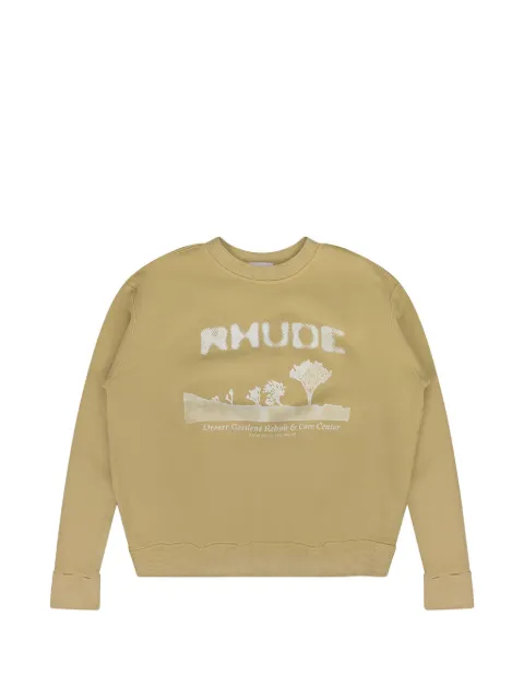 RHUDE pull à logo imprimé