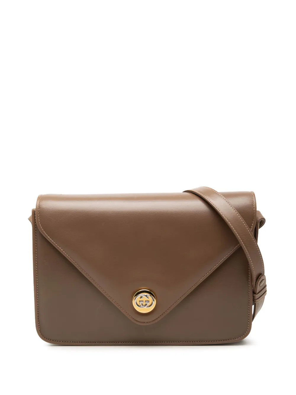 Gucci Pre-Owned 20th Century Calfskin Interlocking G Envelope crossbody bag - Marrone