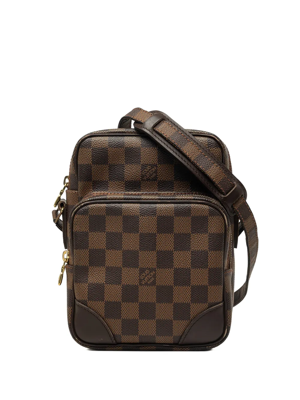 Louis Vuitton Pre-Owned 2009 Damier Ebene Amazone crossbody bag - Marrone