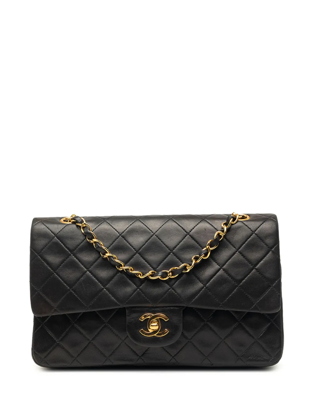 CHANEL Pre-Owned 1991-1994 Medium Classic Lambskin Double Flap shoulder bag - Nero