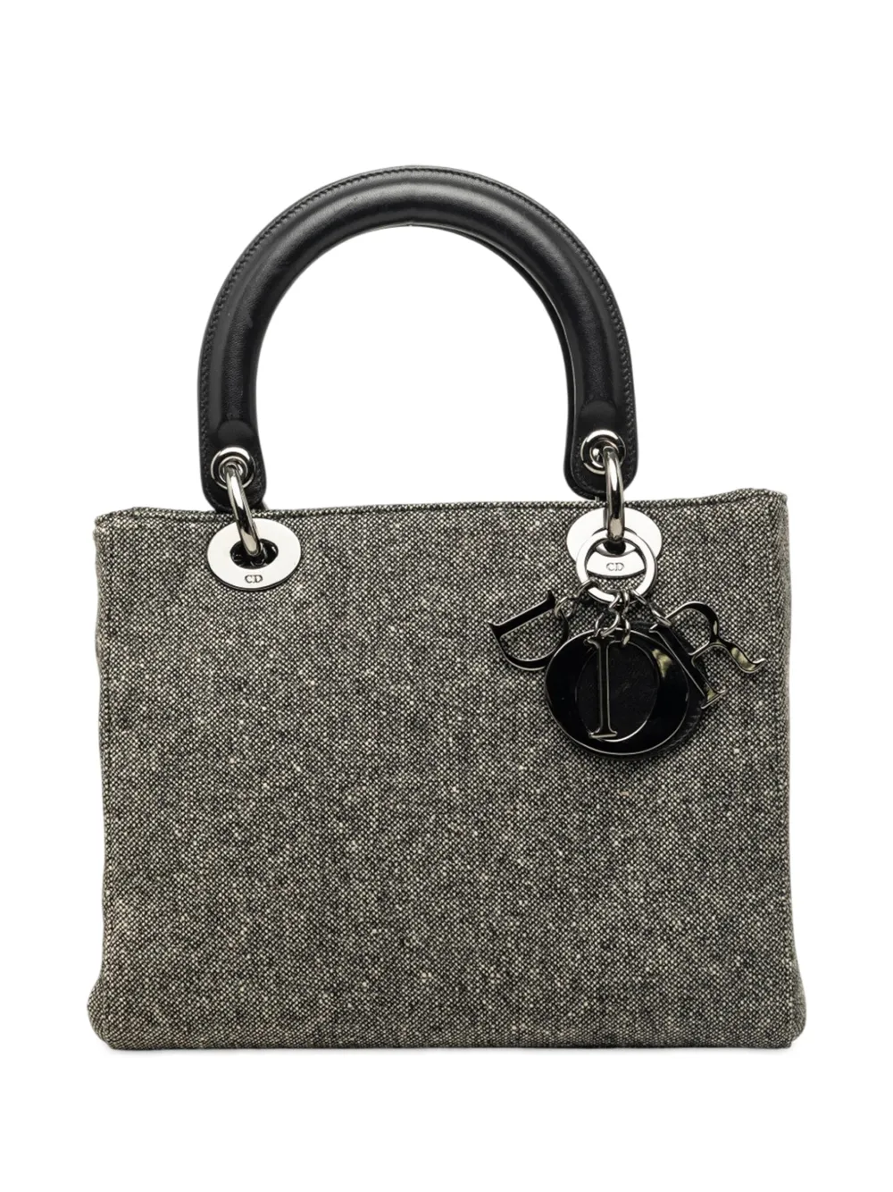 Christian Dior Pre-Owned 1998 Medium Tweed Lady Dior satchel - Grau