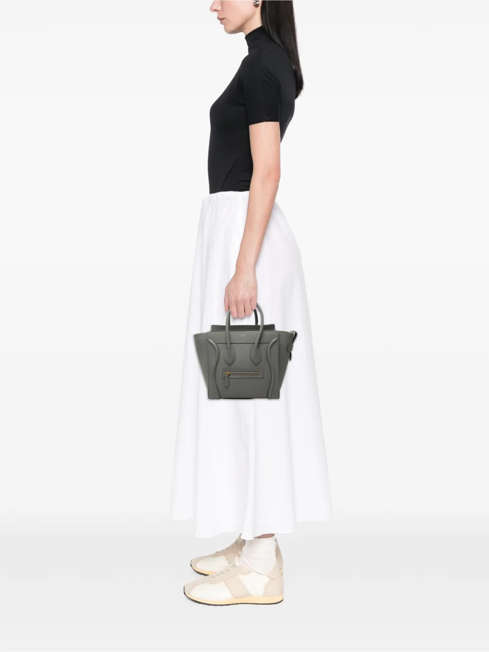 Celine Pre-Owned 2019 Luggage kalfsleren mini-shopper Grijs