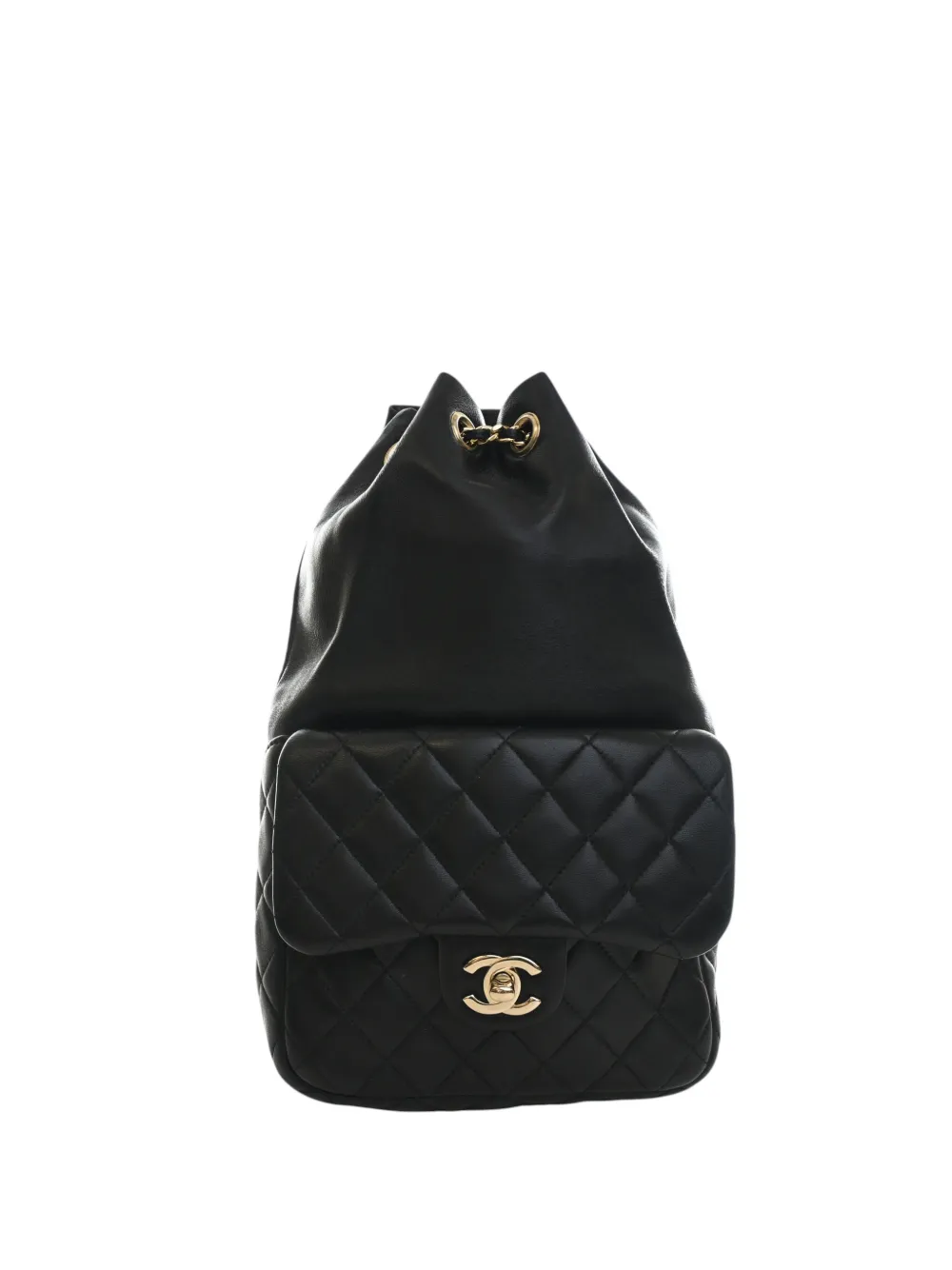 CHANEL Pre-Owned 2015-2016 Small Quilted Lambskin In Seoul backpack - Nero