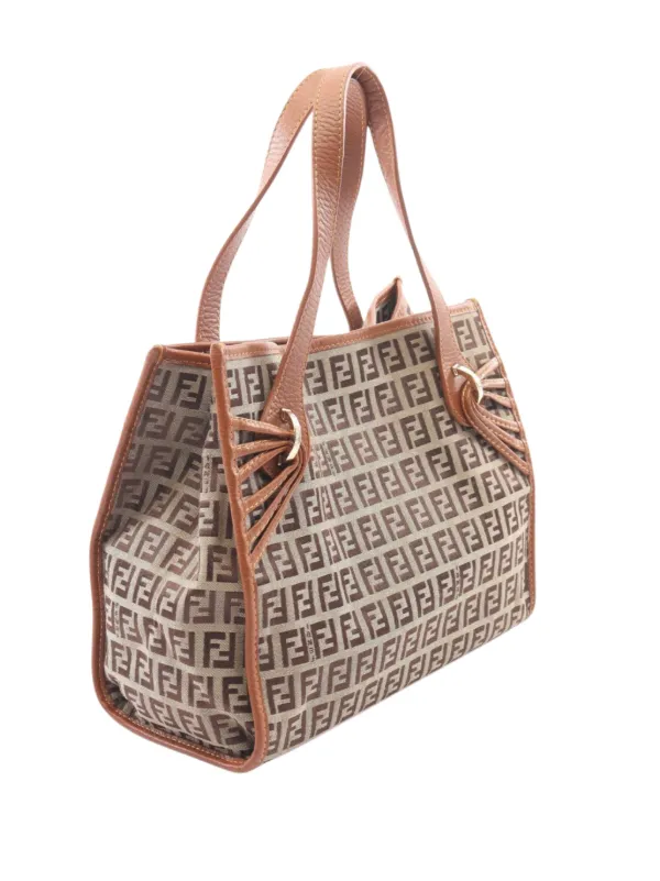 Fendi Pre-Owned 2000-2010 Zucchino Canvas Handbag | ブラウン