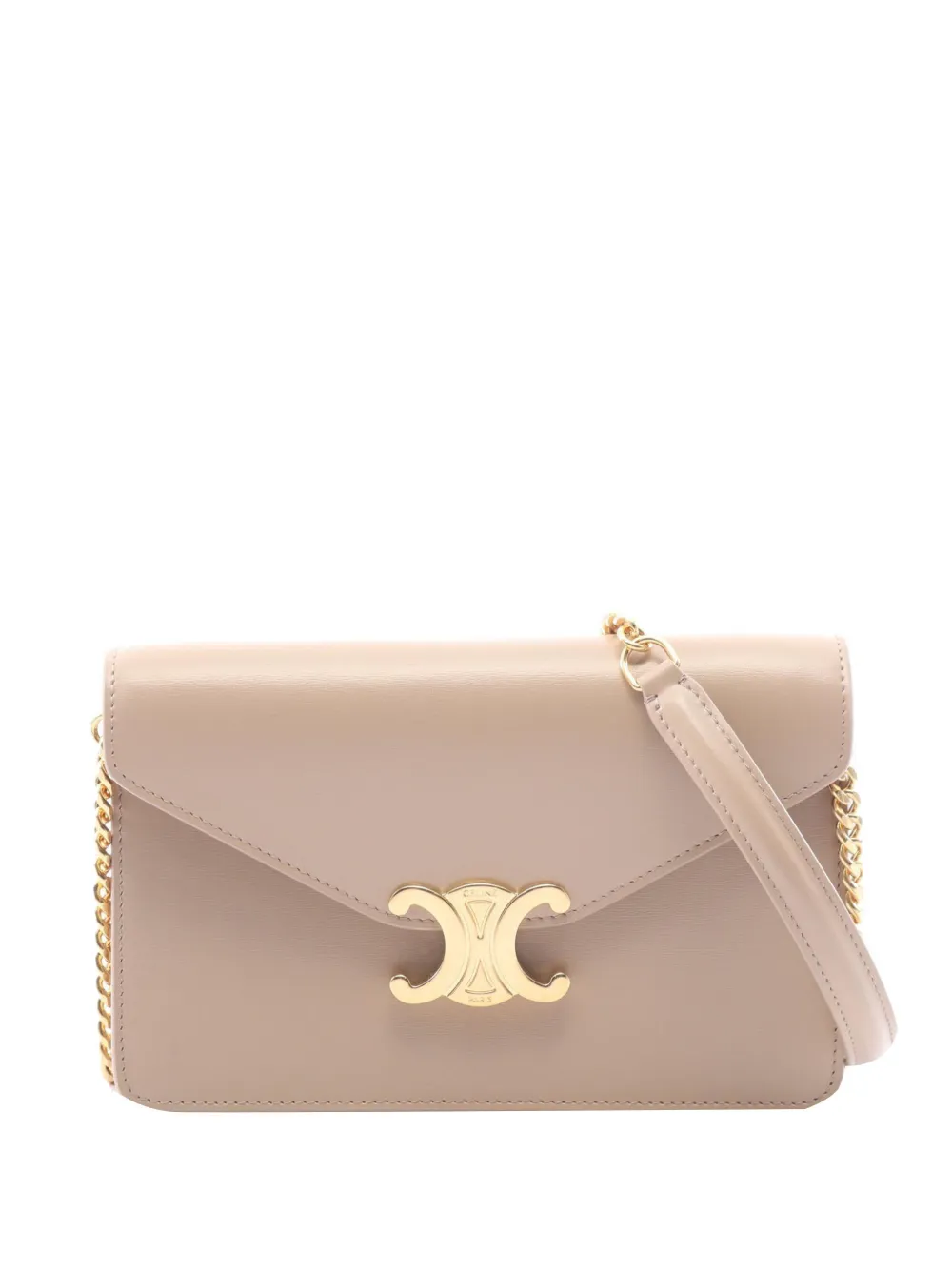 Celine Pre-Owned Borsa a tracolla Margo in pelle con catena 2000-2026 - Toni neutri