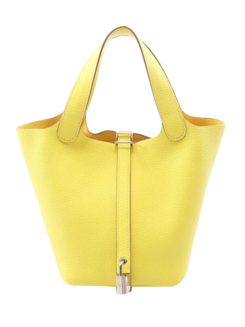 Hermès Pre-Owned 2020 Clemence Picotin Lock 18 handbag - Giallo