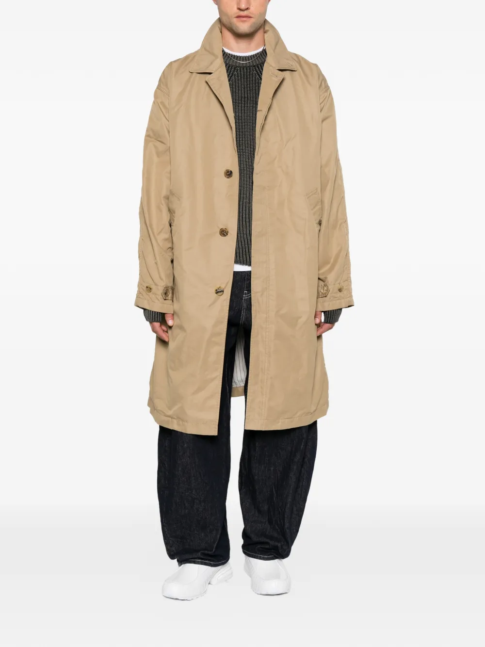 Comme des Garçons Homme belted button-cuff coat
