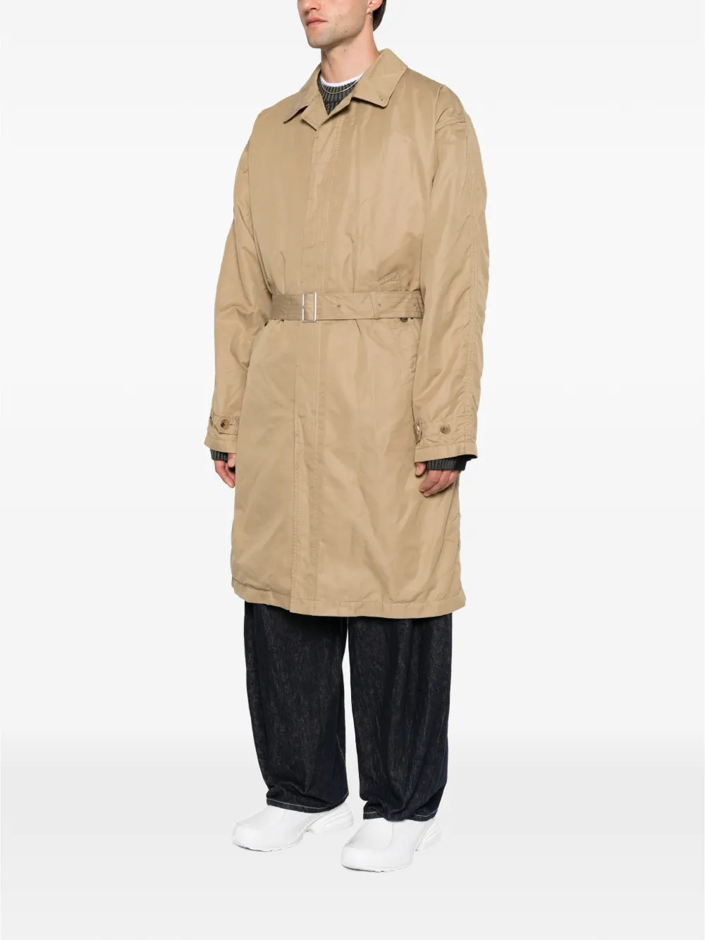 Comme des Garçons Homme Jas met knoopmanchetten en ceintuur Beige
