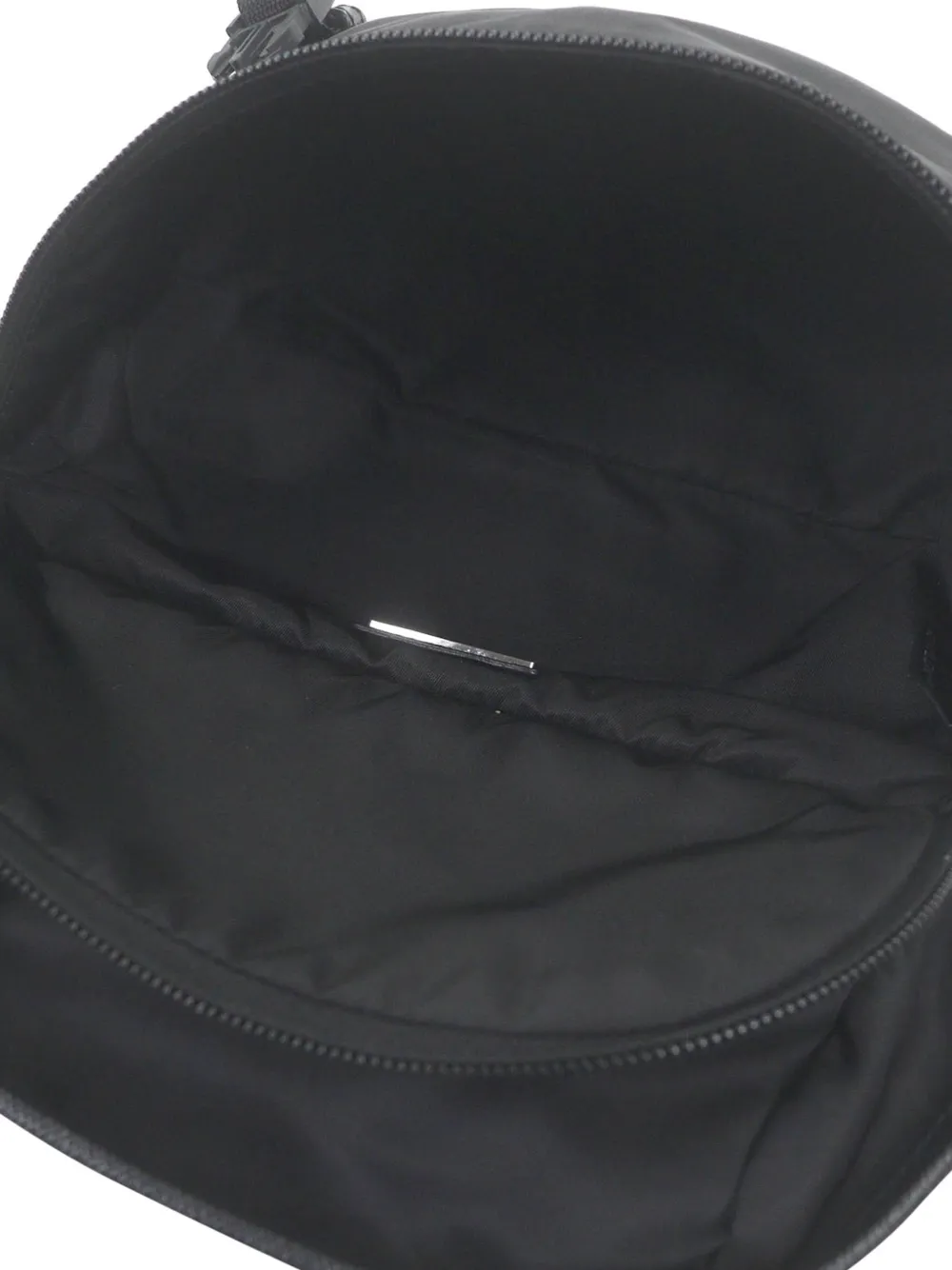 Prada Pre-Owned 2019-2026 Re Nylon heuptas met saffiano afwerking Zwart