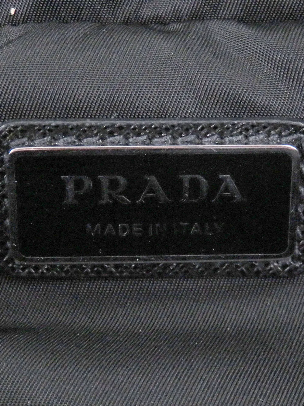 Prada Pre-Owned 2019-2026 Re Nylon heuptas met saffiano afwerking Zwart