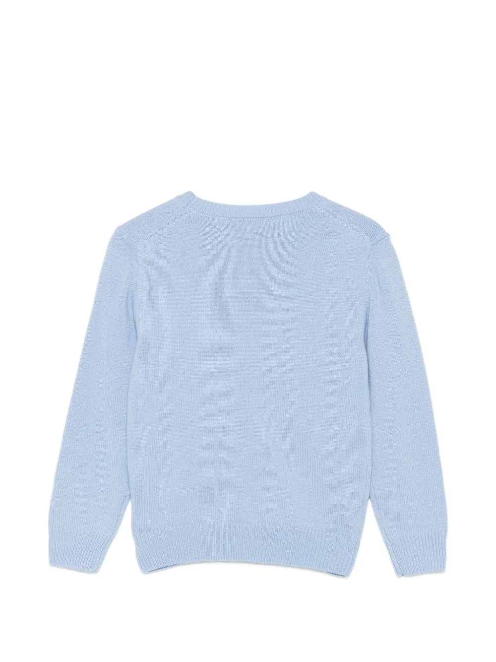 MC2 Saint Barth Kids Princess Iconica intarsia gebreide trui Blauw