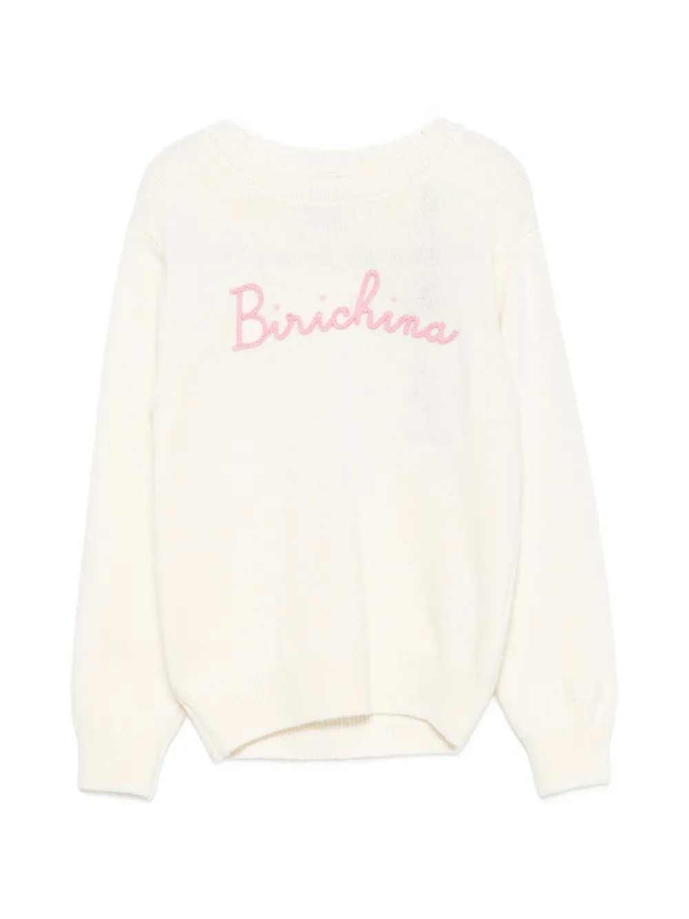 MC2 Saint Barth Kids Princess embroidered crew-neck sweater Beige