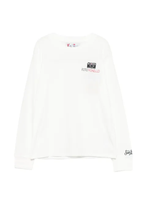 MC2 Saint Barth Kids camiseta con cámara bordada