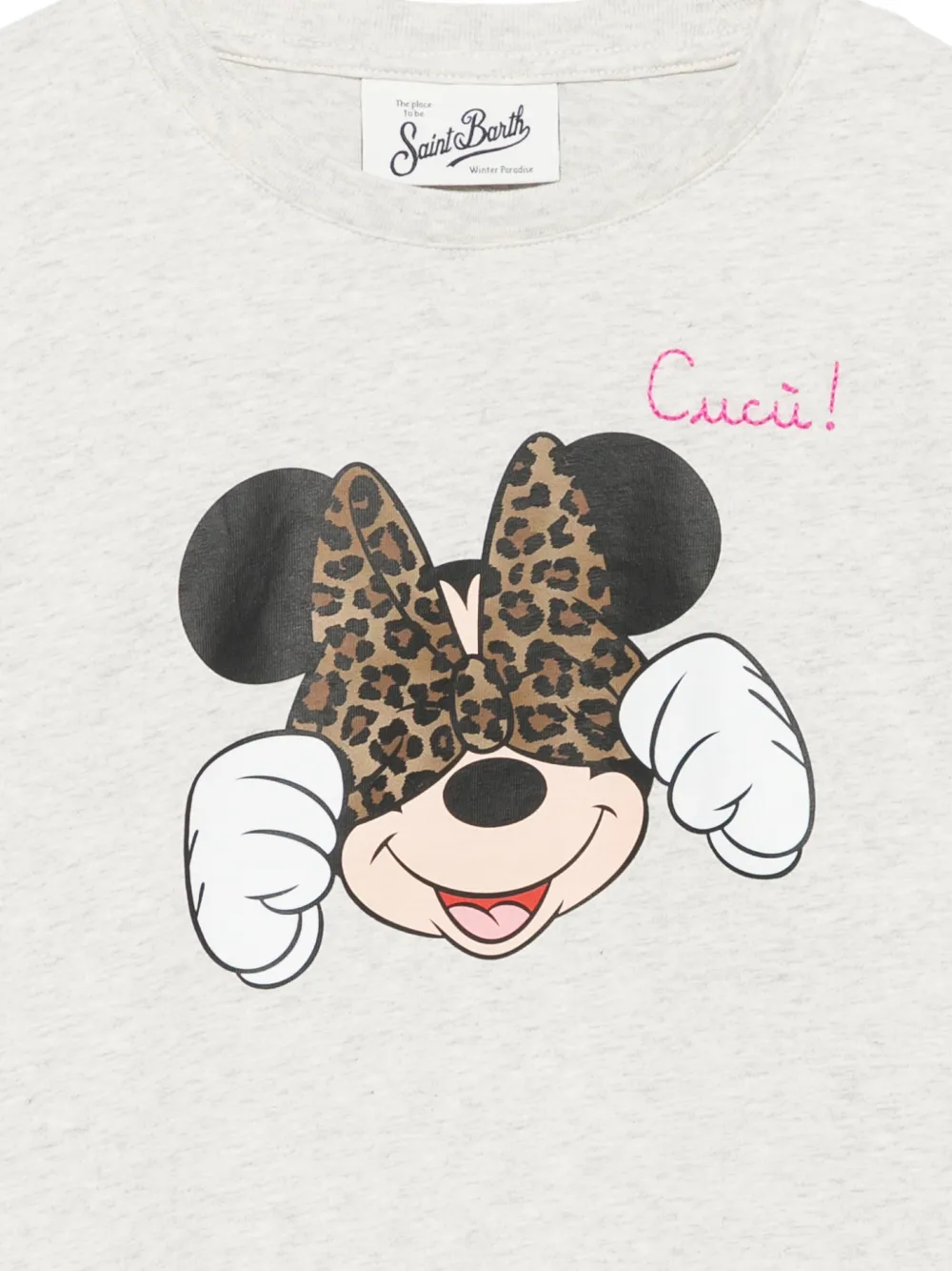 MC2 Saint Barth Kids T-shirt met grafische print Grijs