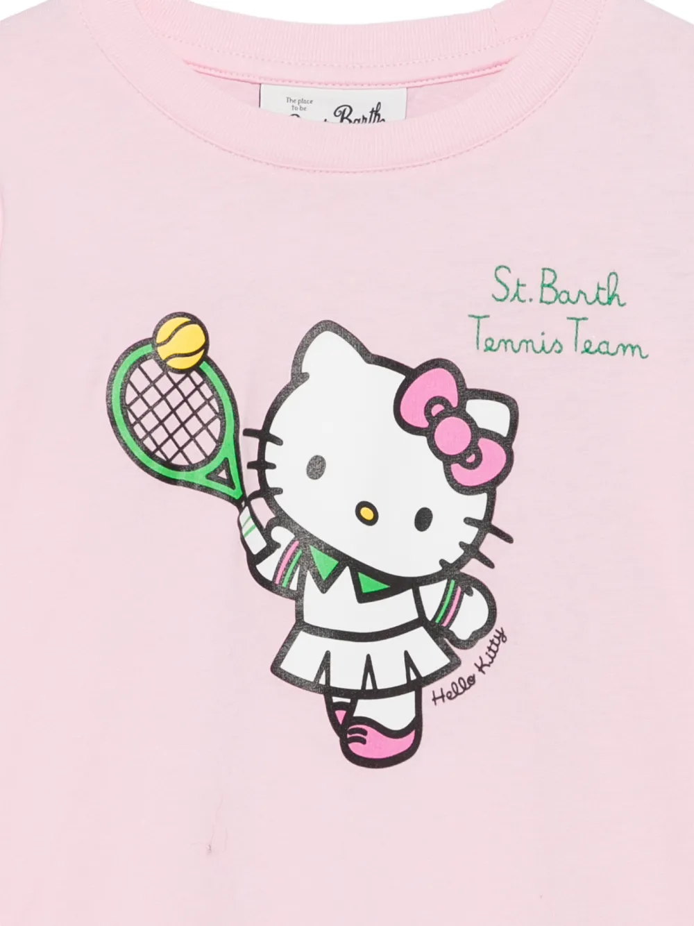 MC2 Saint Barth Kids T-shirt met print en lange mouwen Roze