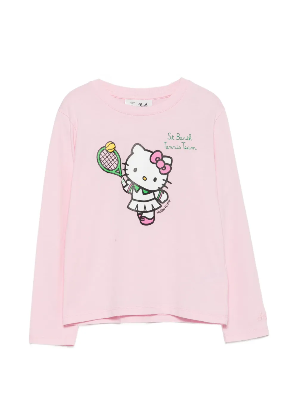 MC2 Saint Barth Kids T-shirt met print en lange mouwen Roze