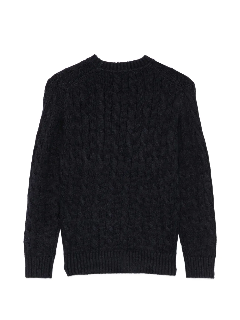 MC2 Saint Barth Kids Kabelgebreide trui Blauw