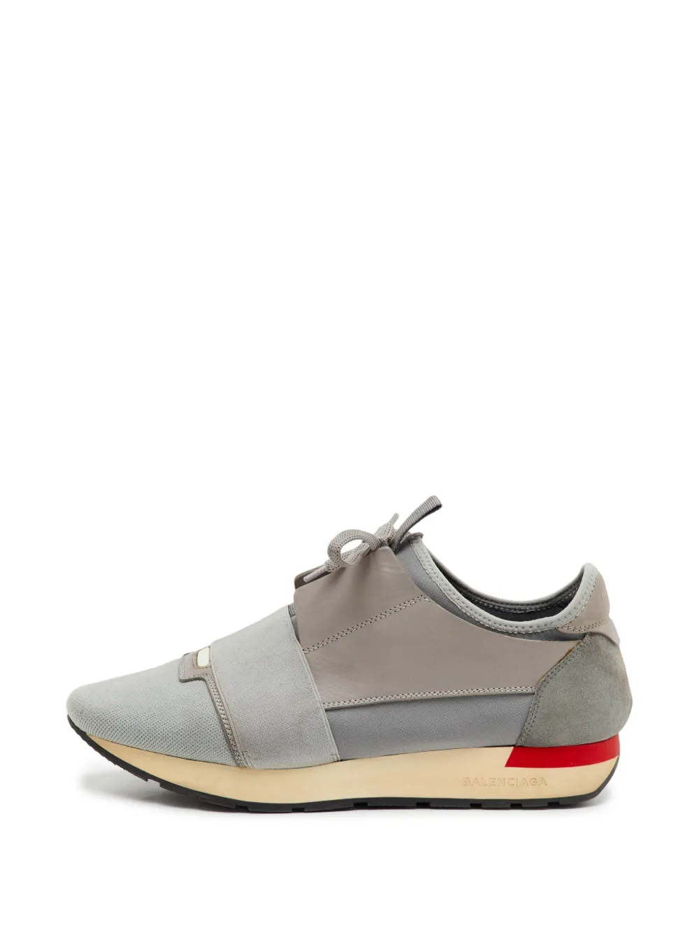 Balenciaga Pre-Owned Race Runner elastic-band sneakers - Grigio