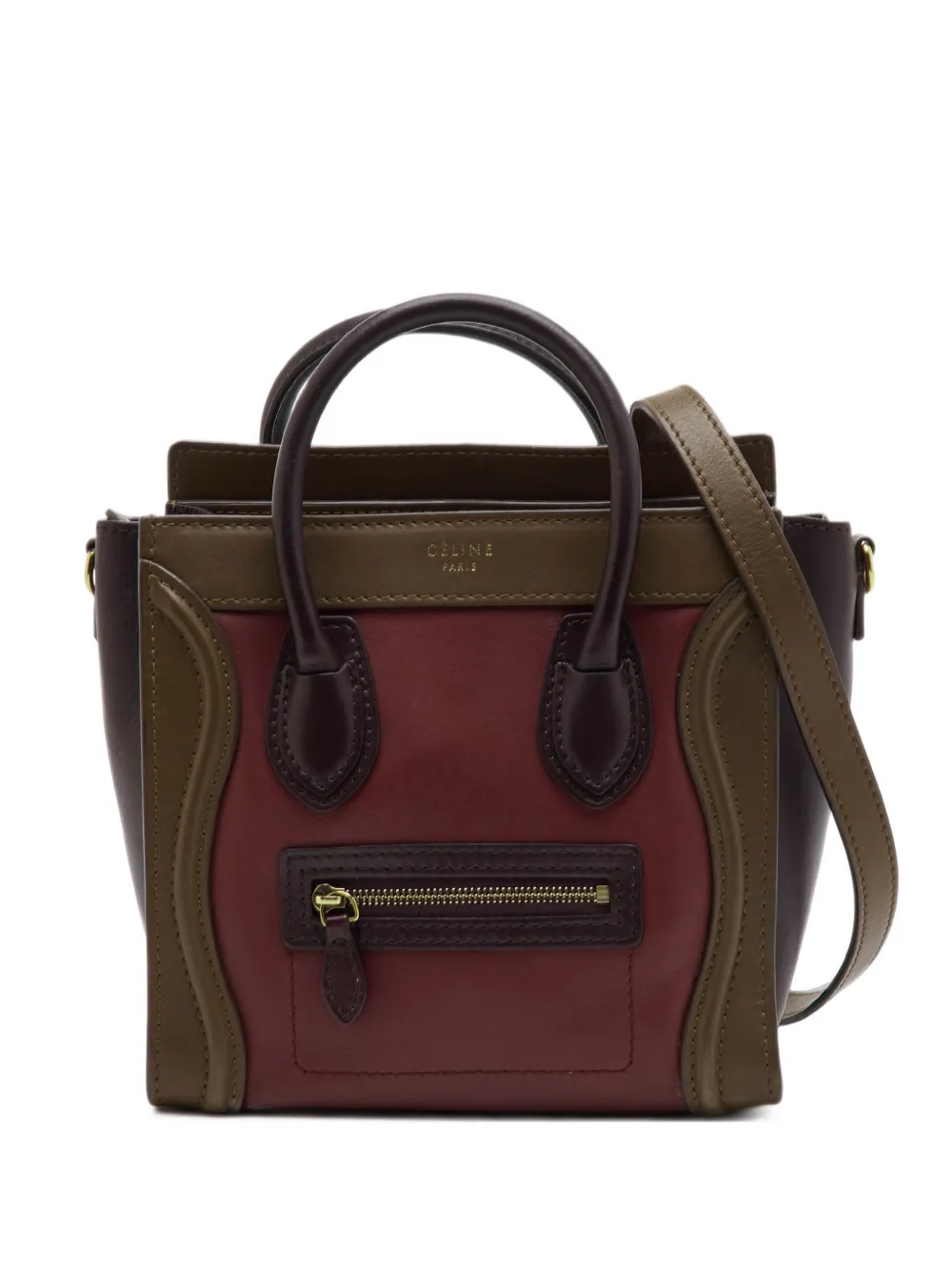 Celine Pre-Owned Luggage Nano calf leather tote bag - Marrone