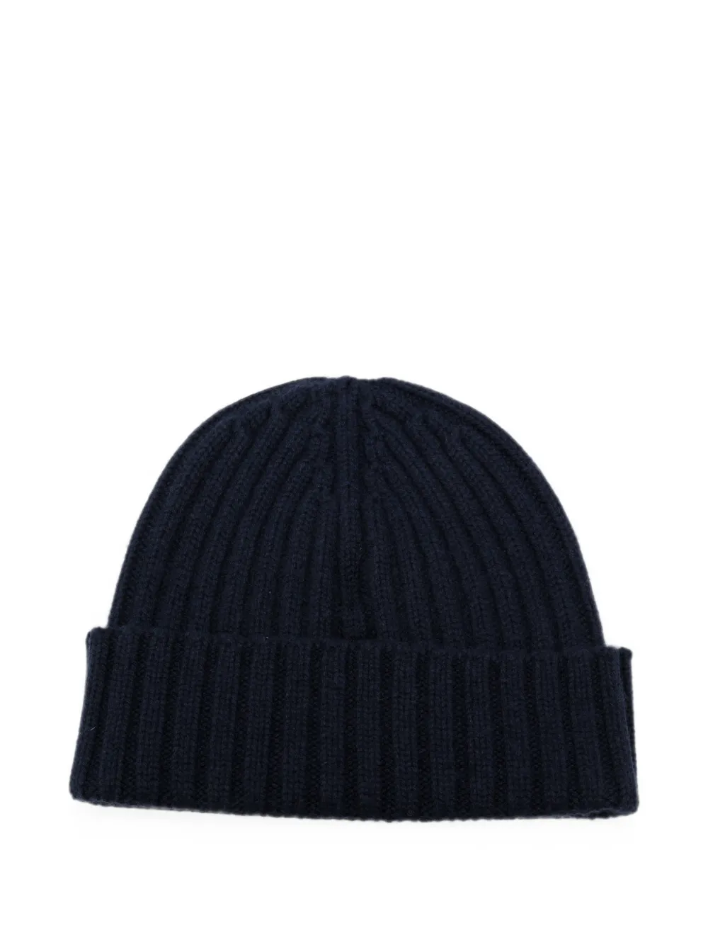 MC2 Saint Barth Kids Wengen logo-embroidered ribbed-knit beanie hat Blauw