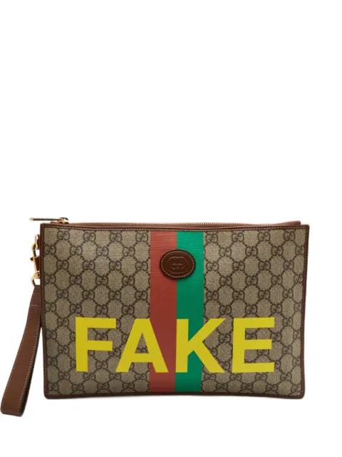 Gucci Pre-Owned GG Supreme Interlocking GG clutch bag