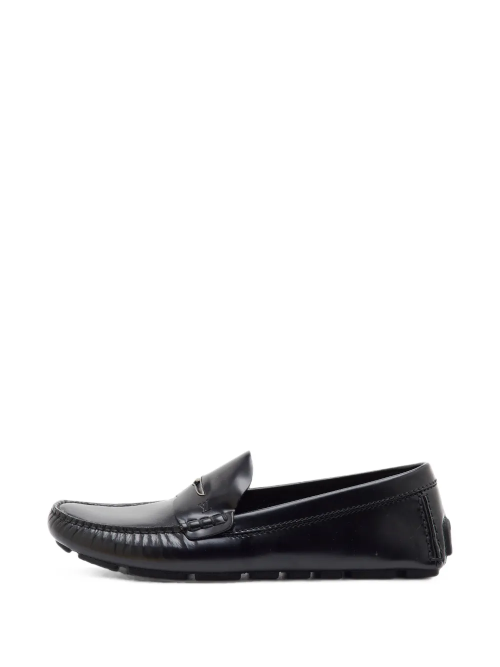 Louis Vuitton Pre-Owned Loafer mit Logo-Prägung - Schwarz