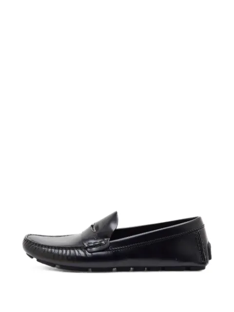 Louis Vuitton Pre-Owned logo-embossed leather loafers