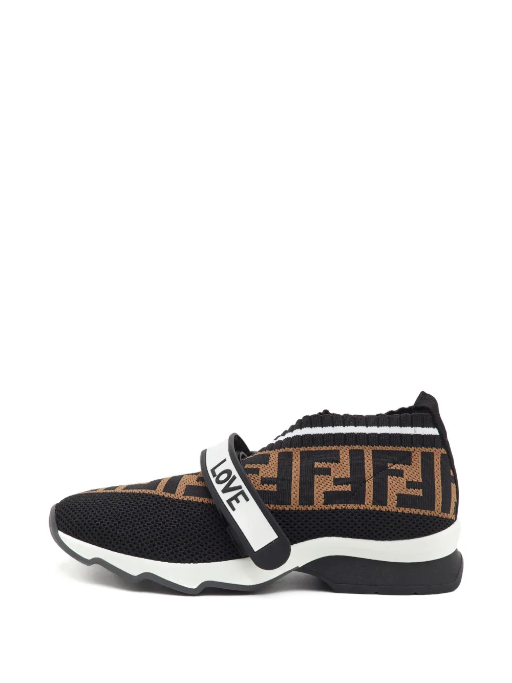 Fendi Pre-Owned Rockoko touch-strap sneakers - Nero