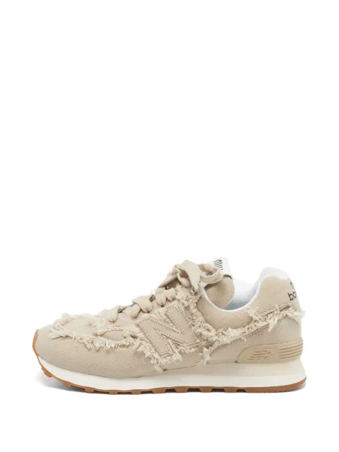 Miu Miu Pre-Owned x New Balance distressed lace-up sneakers