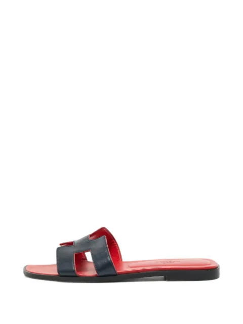 Hermès Pre-Owned Oran H cut-out flat sandals
