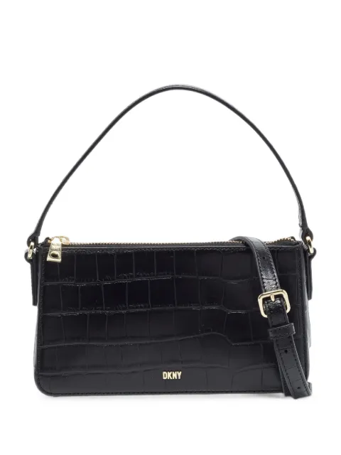 DKNY croc-embossed shoulder bag