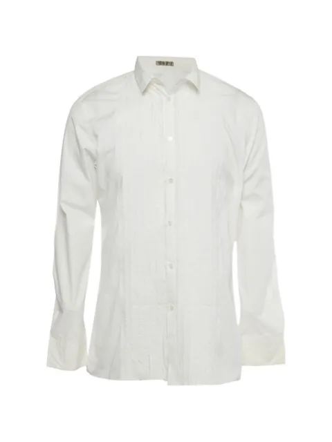 Bottega Veneta Pre-Owned pintuck long-sleeve shirt