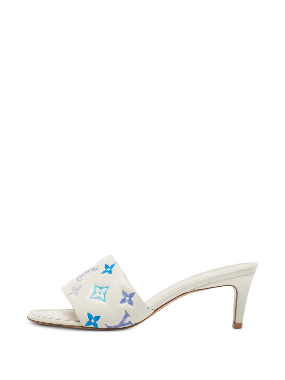Louis Vuitton Pre-Owned sandales Revival en cuir monogrammé - Blanc Louis Vuitton Pre-Owned sandales Revival en cuir monogrammé - Blanc