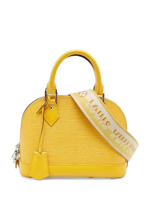 Louis Vuitton イエローハンドバッグ Louis Vuitton Pre-Owned BB Alma Épi-leather Tote Bag | イエロー
