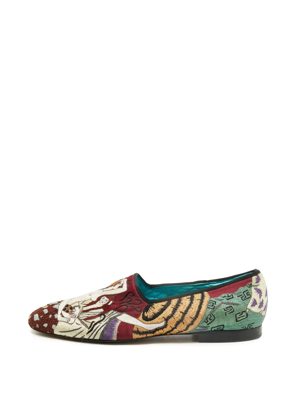 Tom Ford Vintage Loafer aus Brokat - Rot