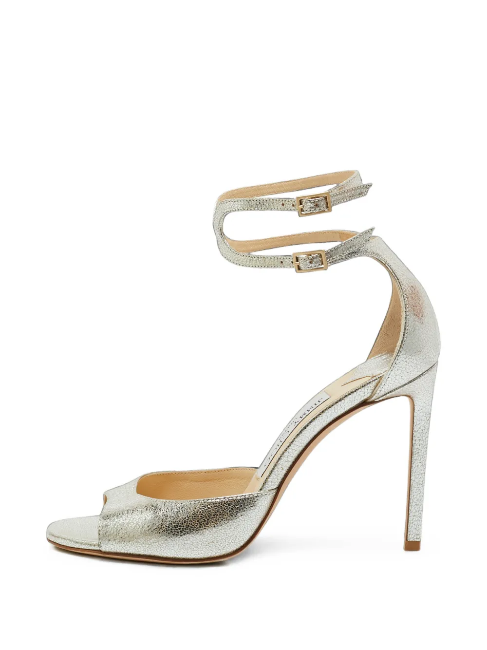 Jimmy Choo Pre-Owned Azia Sandalen mit Knöchelriemen - Silber