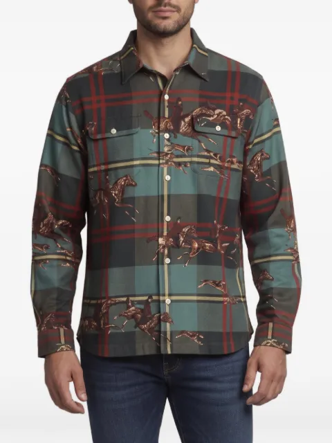 Polo Ralph Lauren Vintage equestrian-print button-down shirt